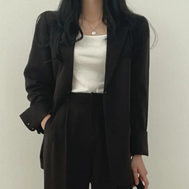 Hailey | Women’s Tailored Suit Set with Long Blazer - Samberule
