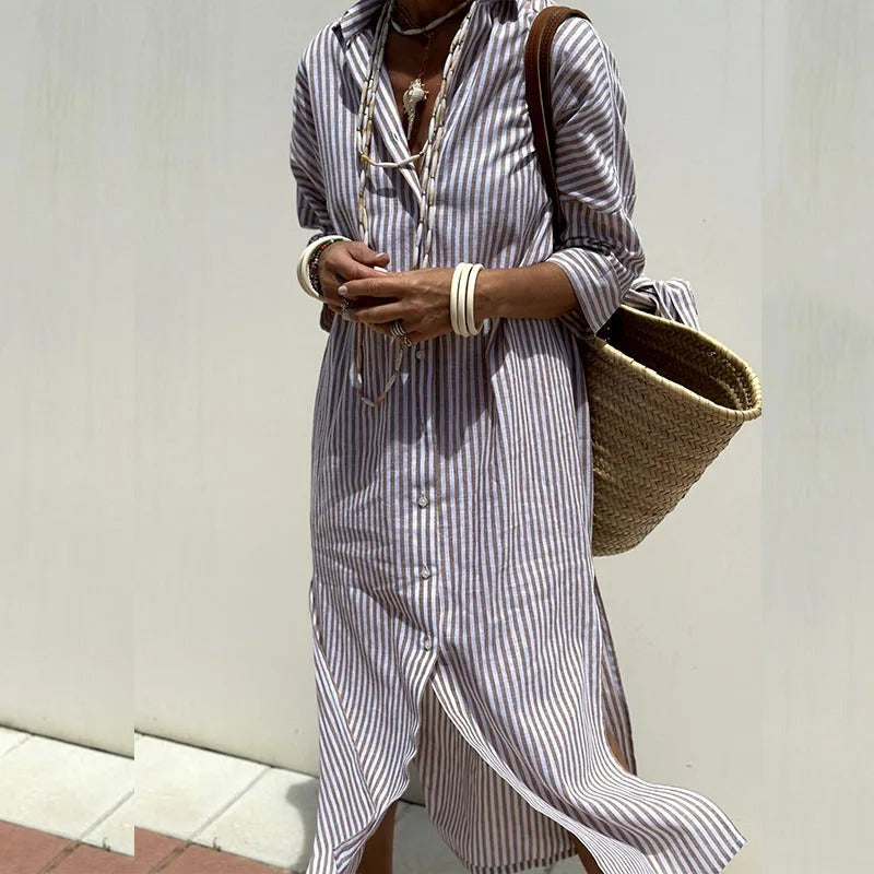 Armelle | Elegant Striped Summer Dress