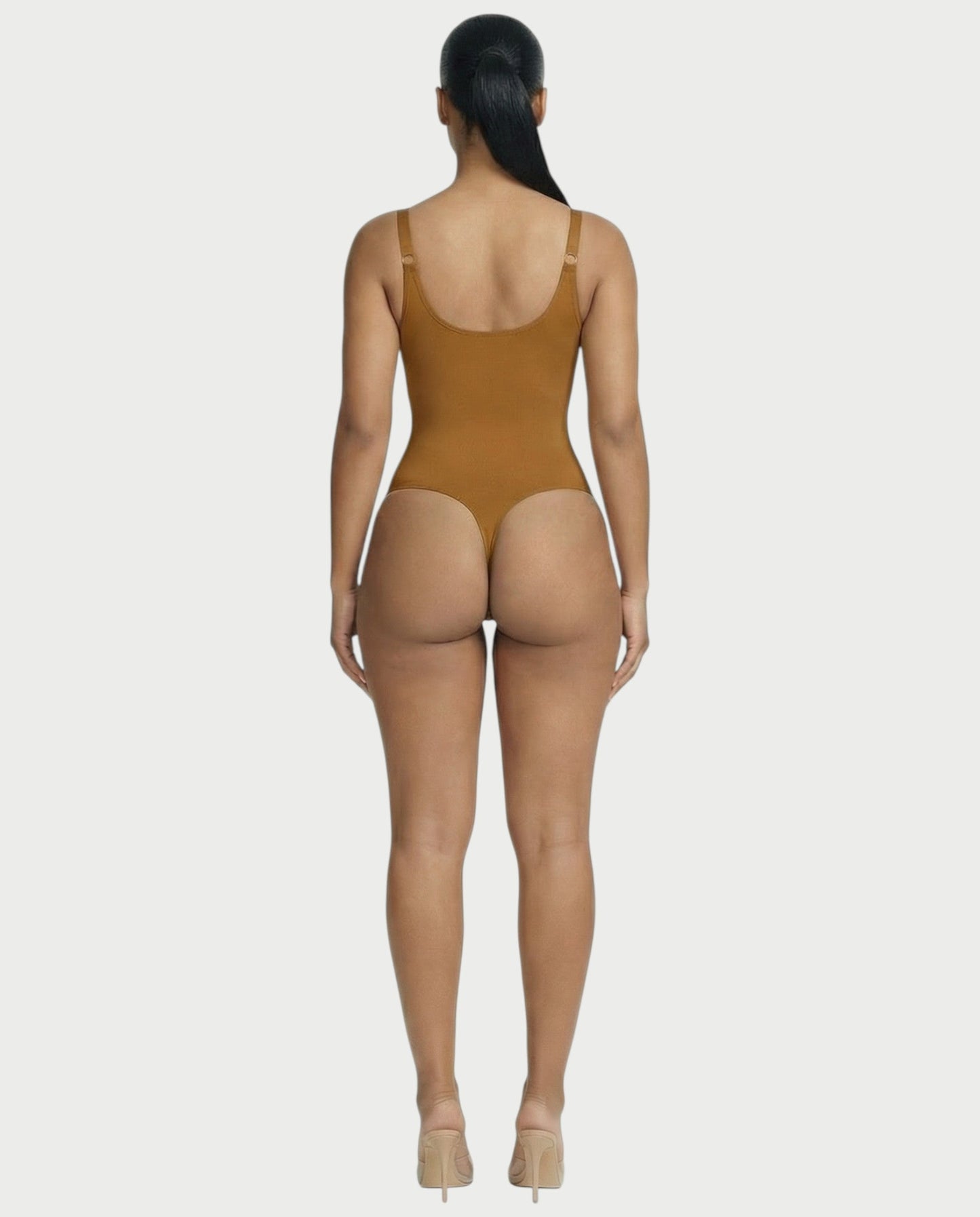 Deep-V Neck Shapewear Bodysuit - Samberule