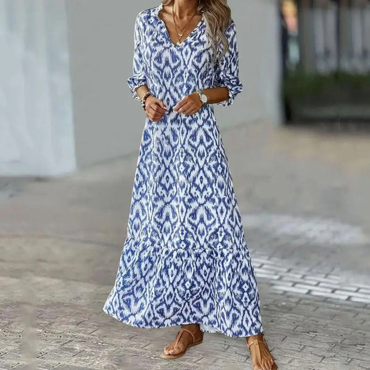 Nicole | Women’s Summer Elegant Cut Maxi Dress - Samberule