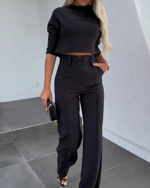 Kayla | Women’s Modern Matching Top And Trousers - Samberule
