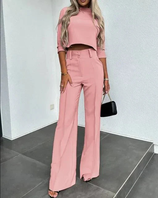 Kayla | Women’s Modern Matching Top And Trousers - Samberule