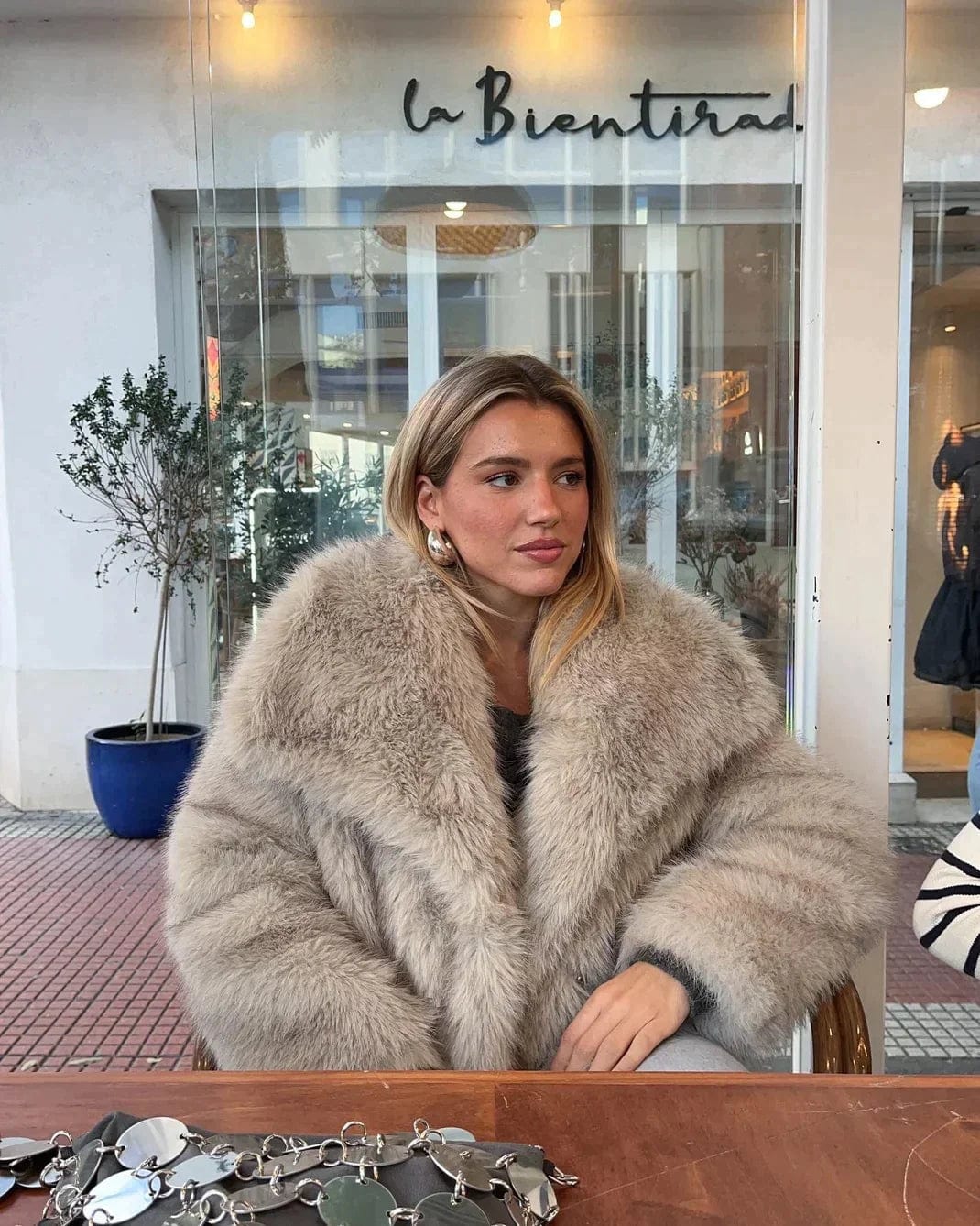 Noemie | Chic Faux Fur Coat | Women’s Fashion