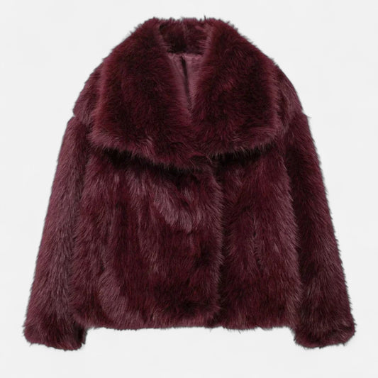 Women’s Soft Plush Faux Fur Coat - Samberule