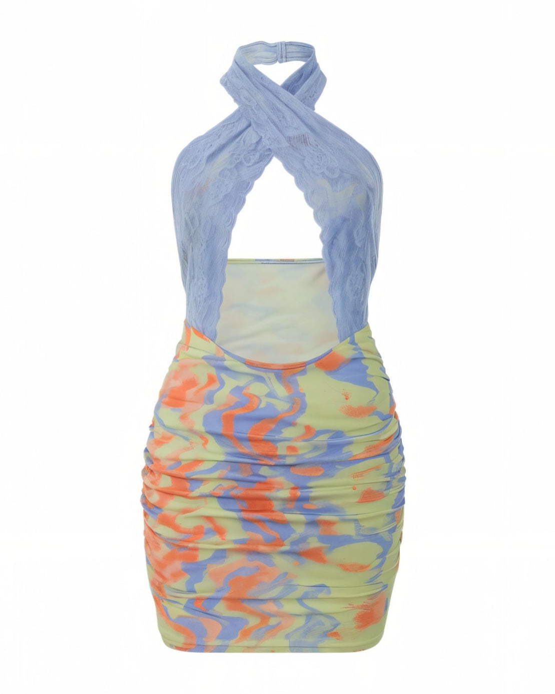 ELOISE Lace Cutout Mini Dress