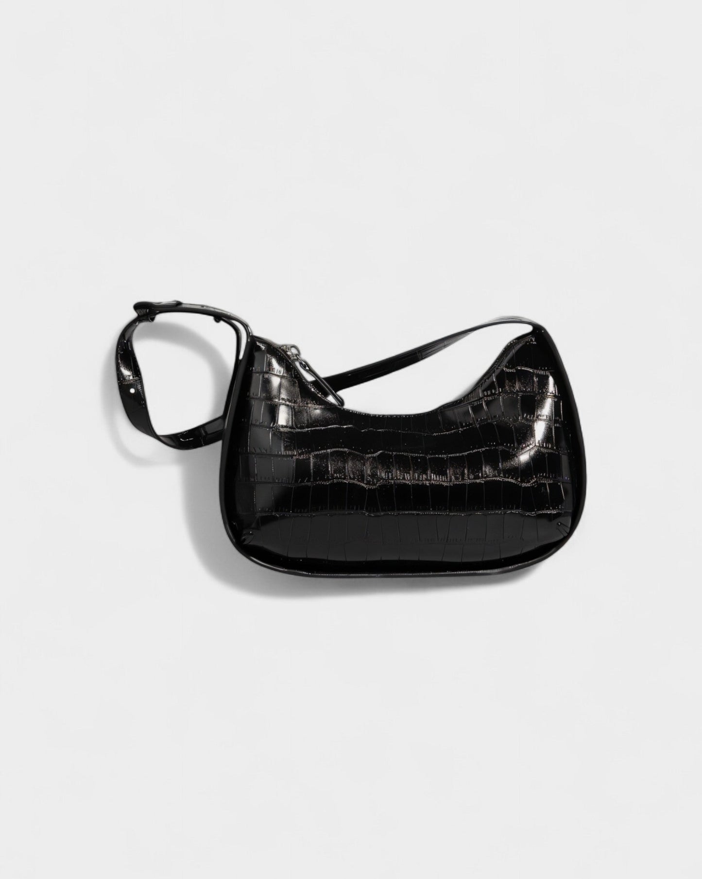 CIANNA Croc-Embossed Faux Leather Bag