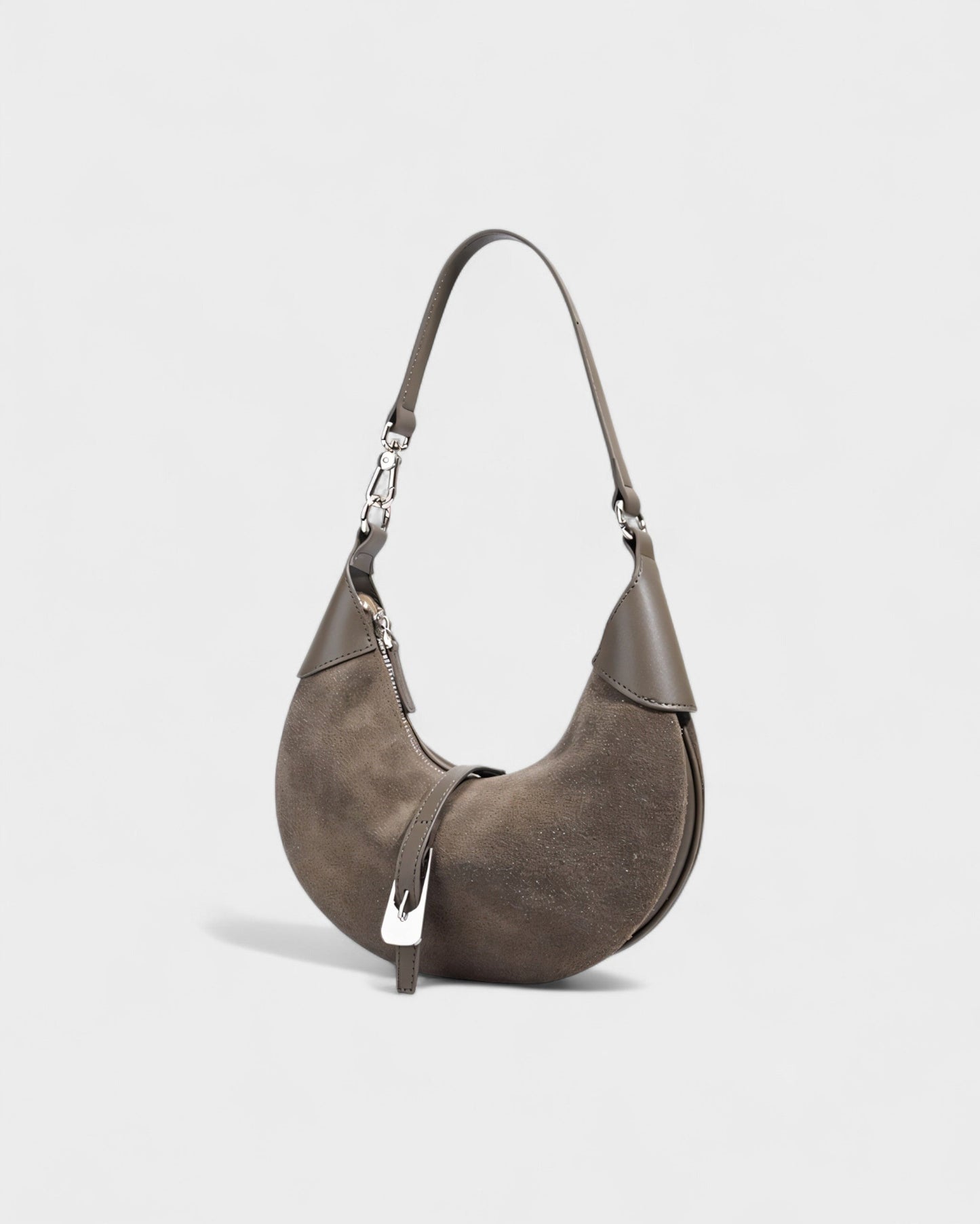 MARLEN Crescent Buckle Shoulder Bag