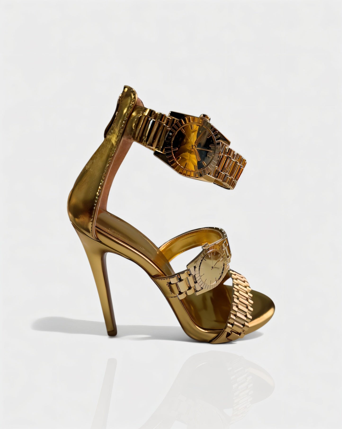 JILLY Watchband Strap Stiletto High Heels