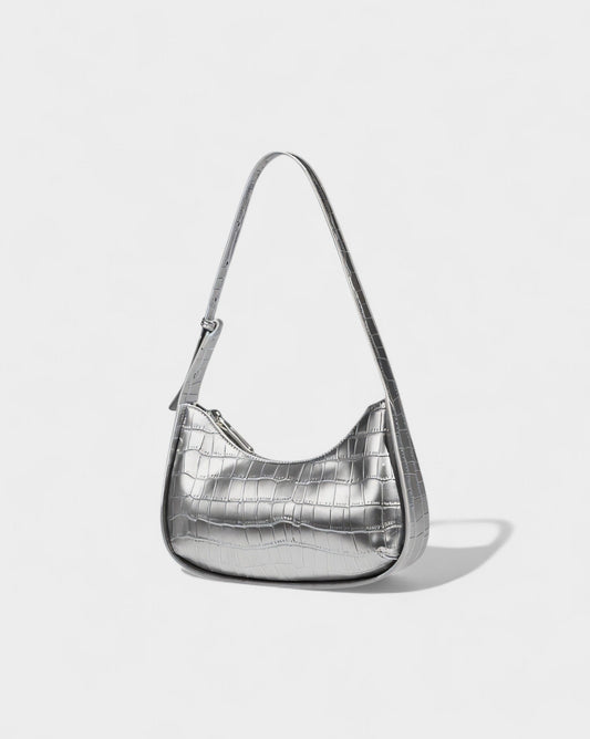 CIANNA Croc-Embossed Faux Leather Bag