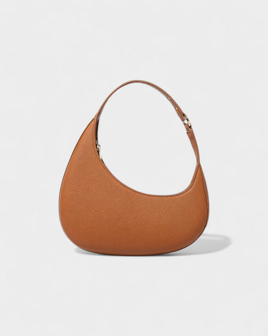 BELVIA Faux Leather Crescent Bag