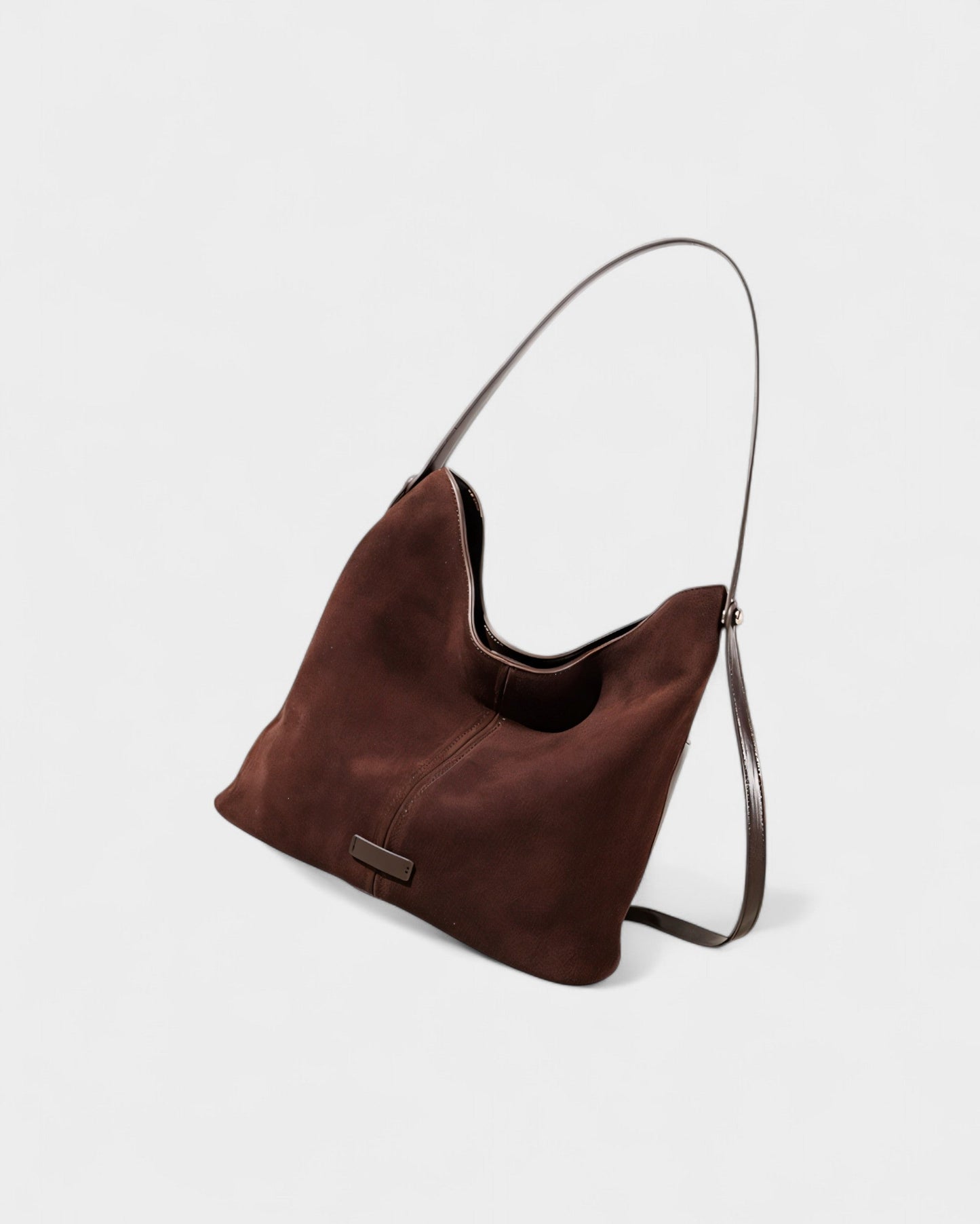 AYLIN Faux Suede Slouch Shoulder Bag