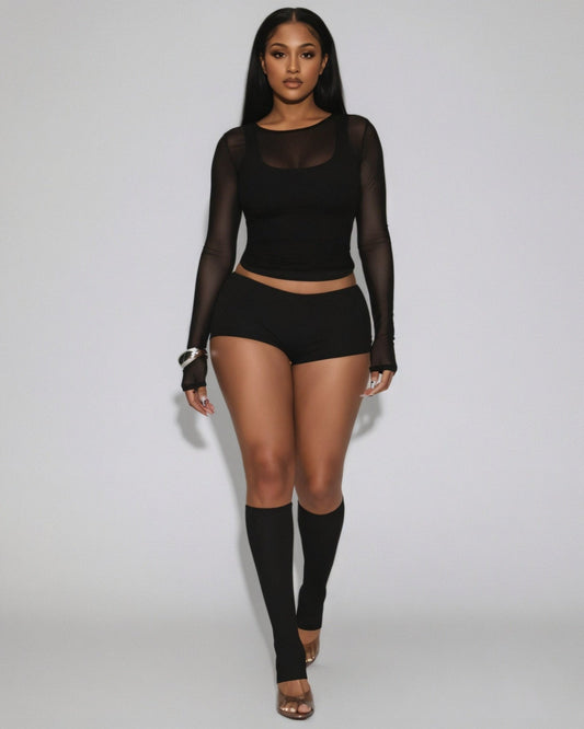 DEIA Mesh Detail Four-Piece Set