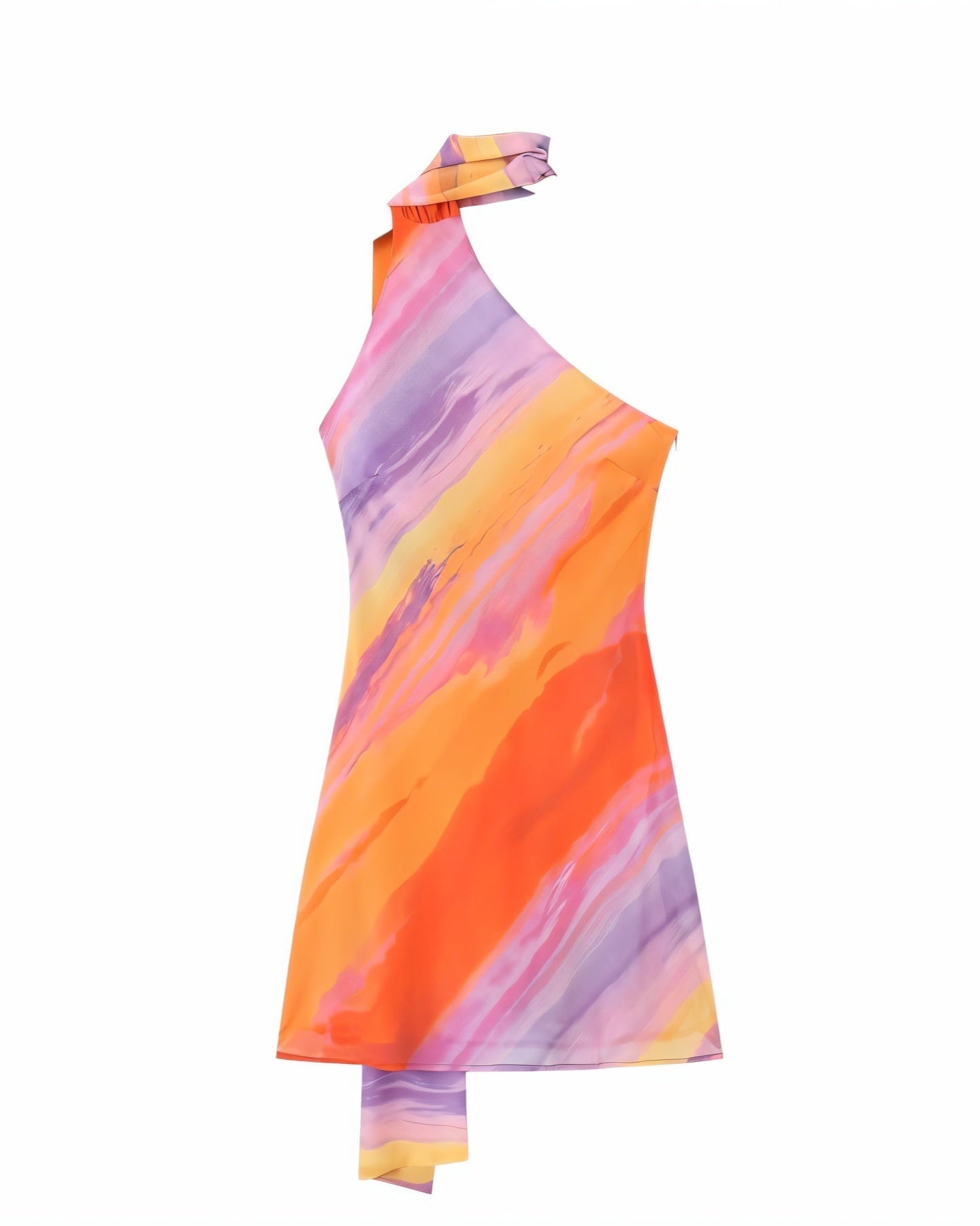 ATHENA Halter Neck Backless Mini Dress