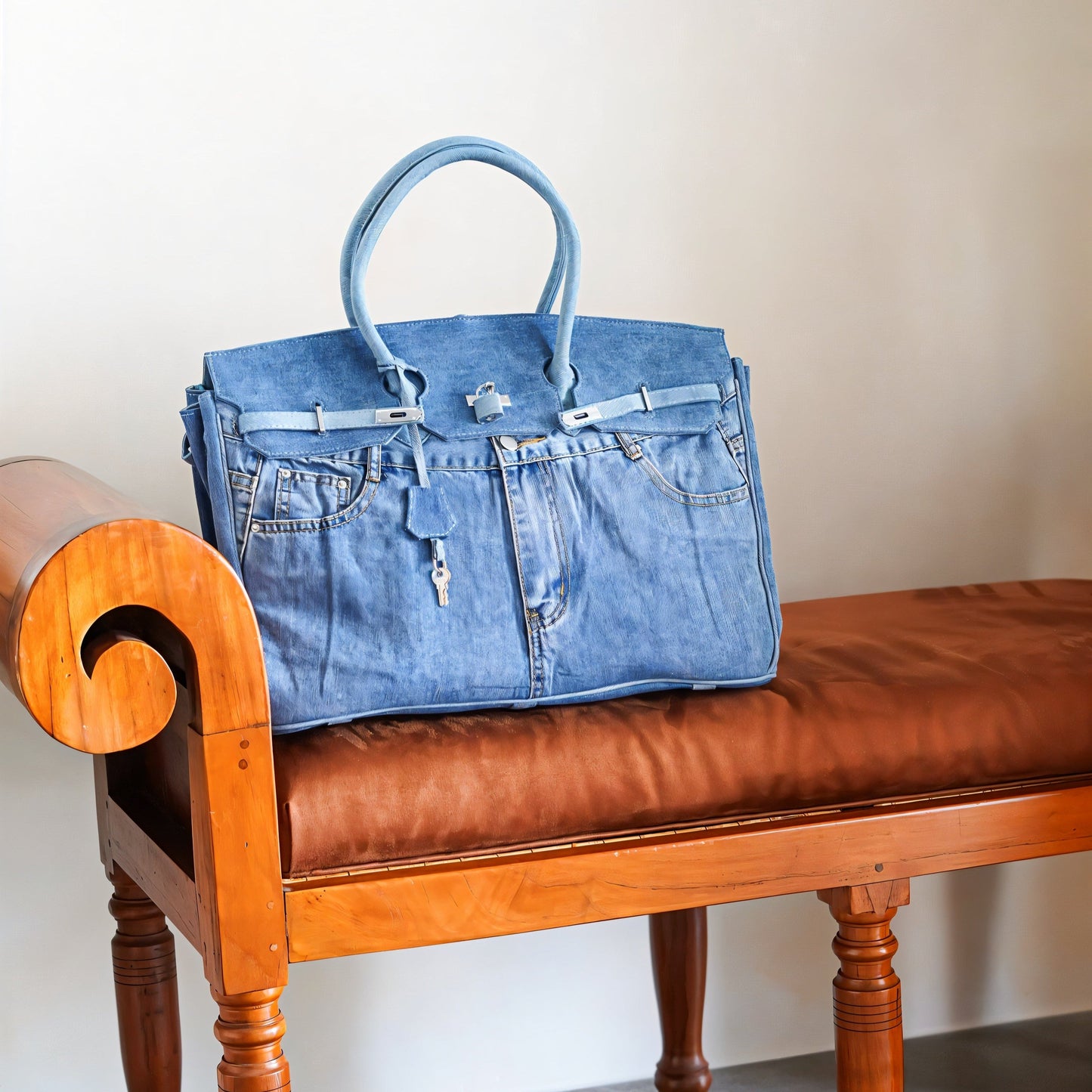 BIRKE Denim Style Hand Bag
