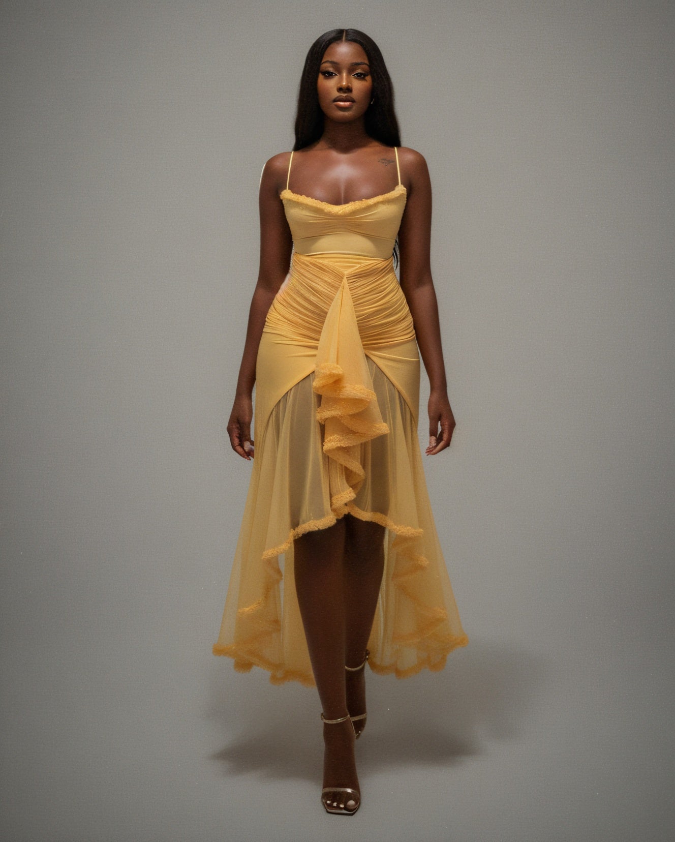 CYNTHIA Ruffled Maxi Dress