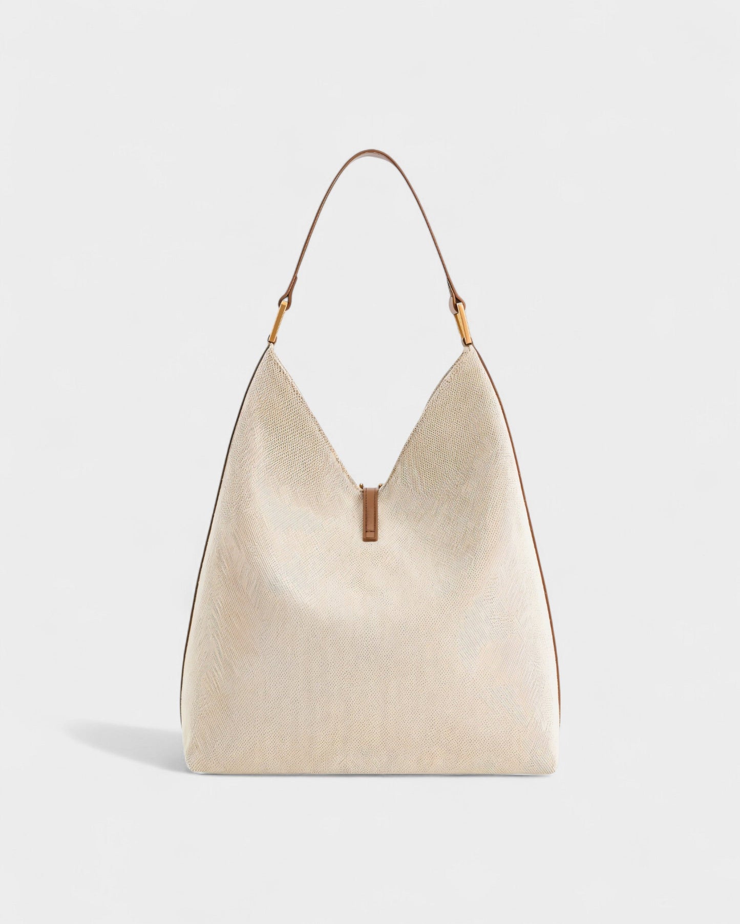 KALIYA Faux Suede Hobo Shoulder Bag
