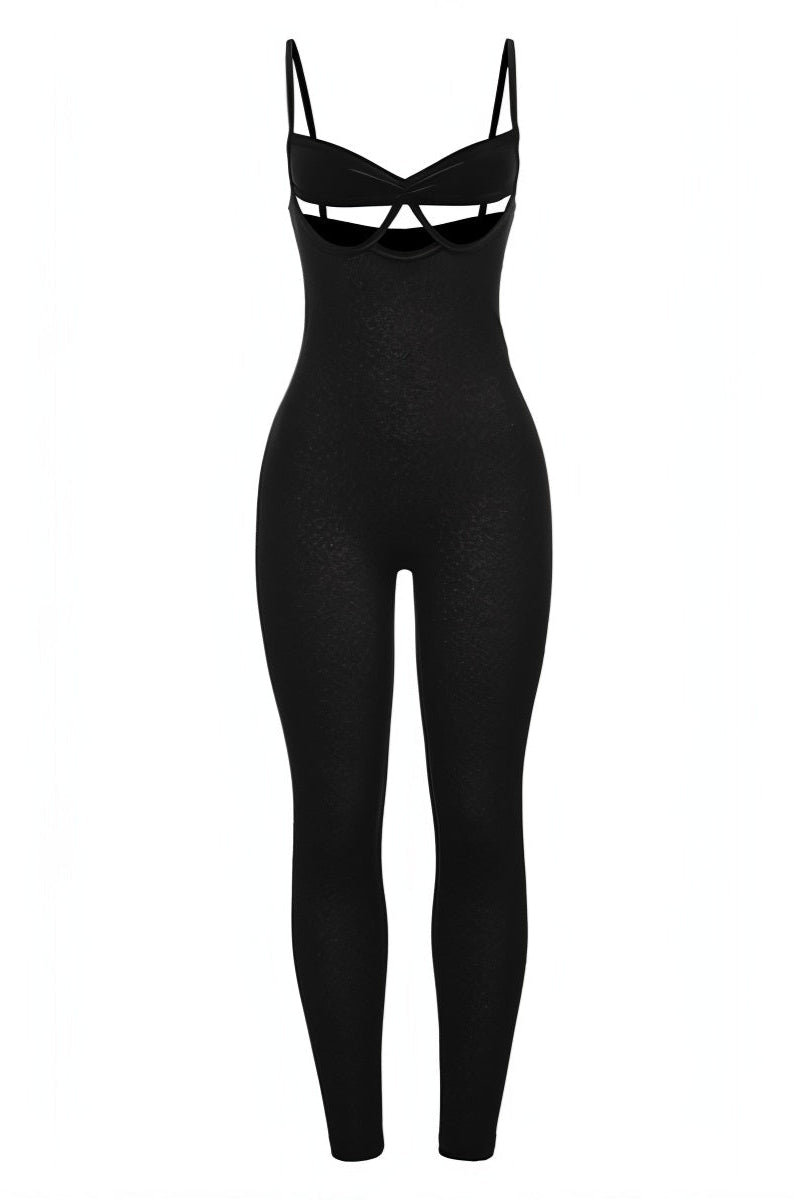 JANELLE Hollow Perspective Jumpsuit