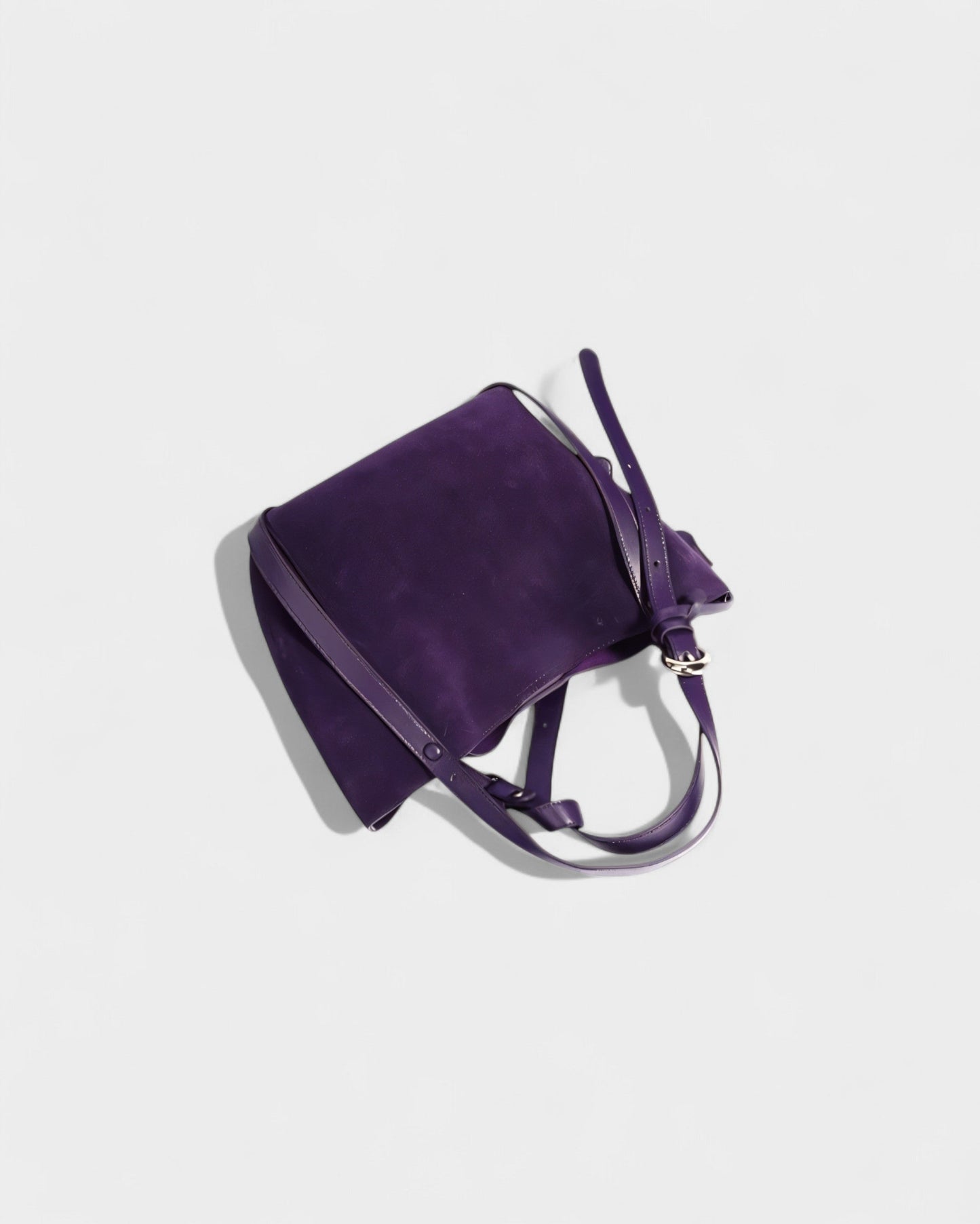 THESSA Faux Suede Shoulder Bag