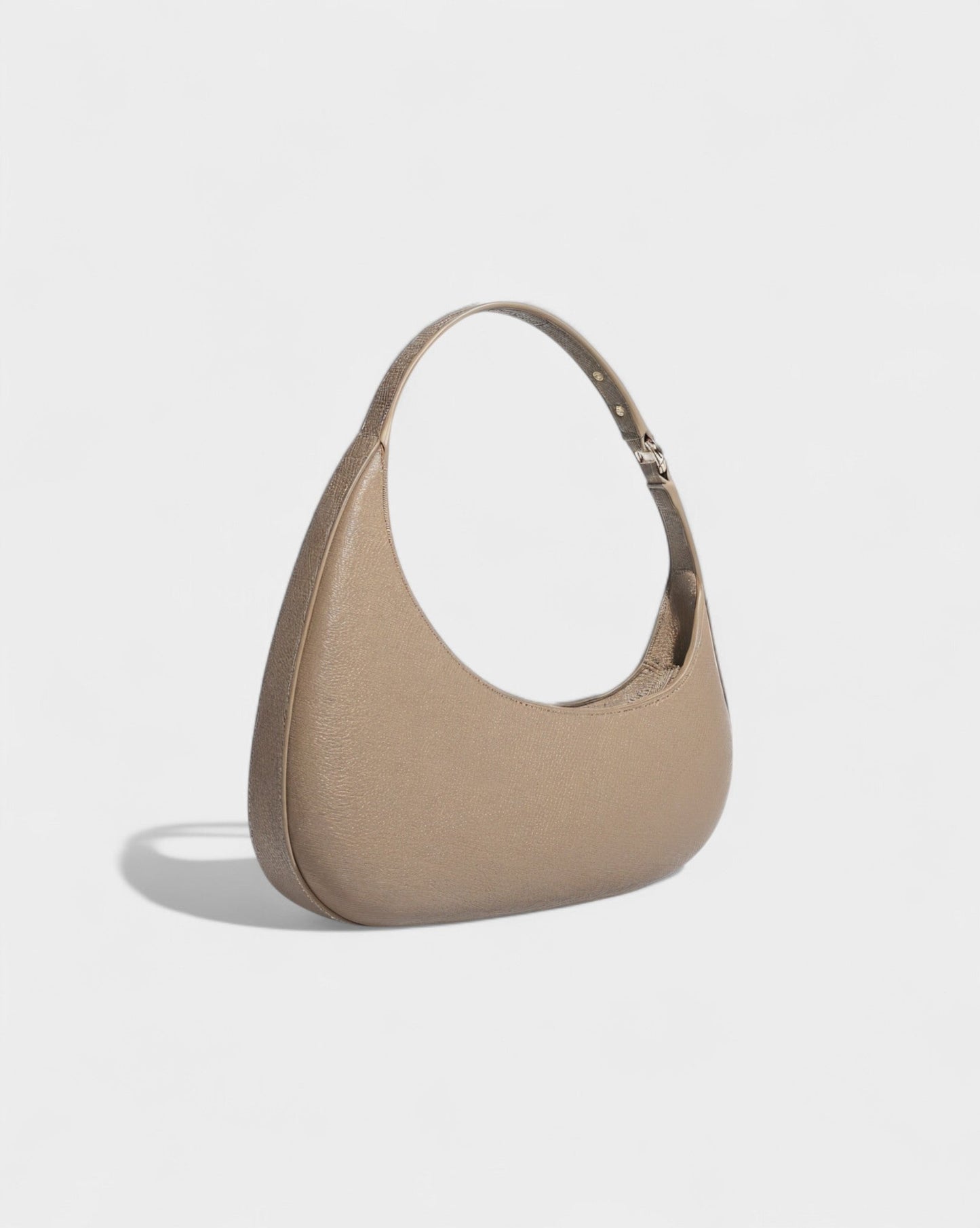 BELVIA Faux Leather Crescent Bag