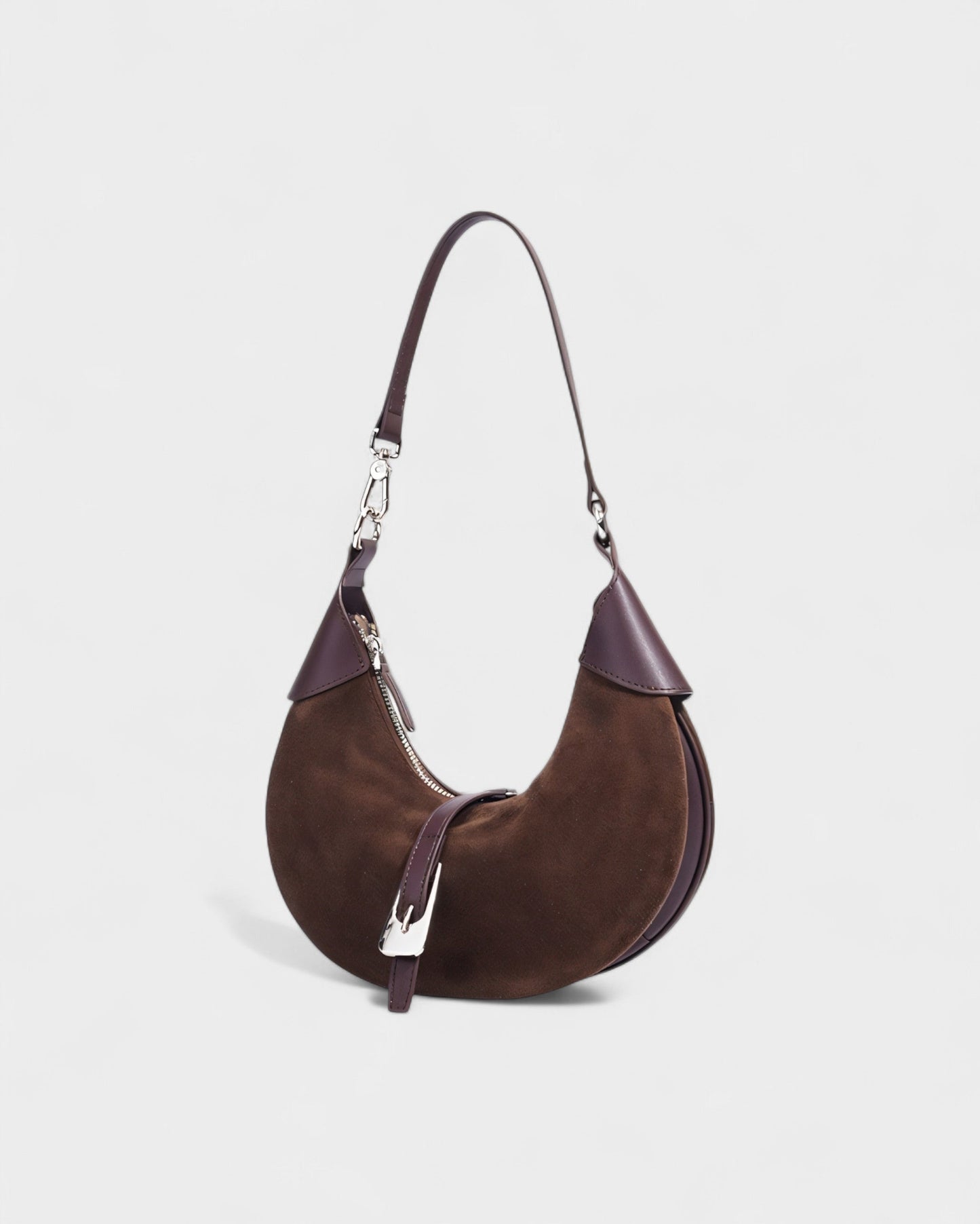 MARLEN Crescent Buckle Shoulder Bag