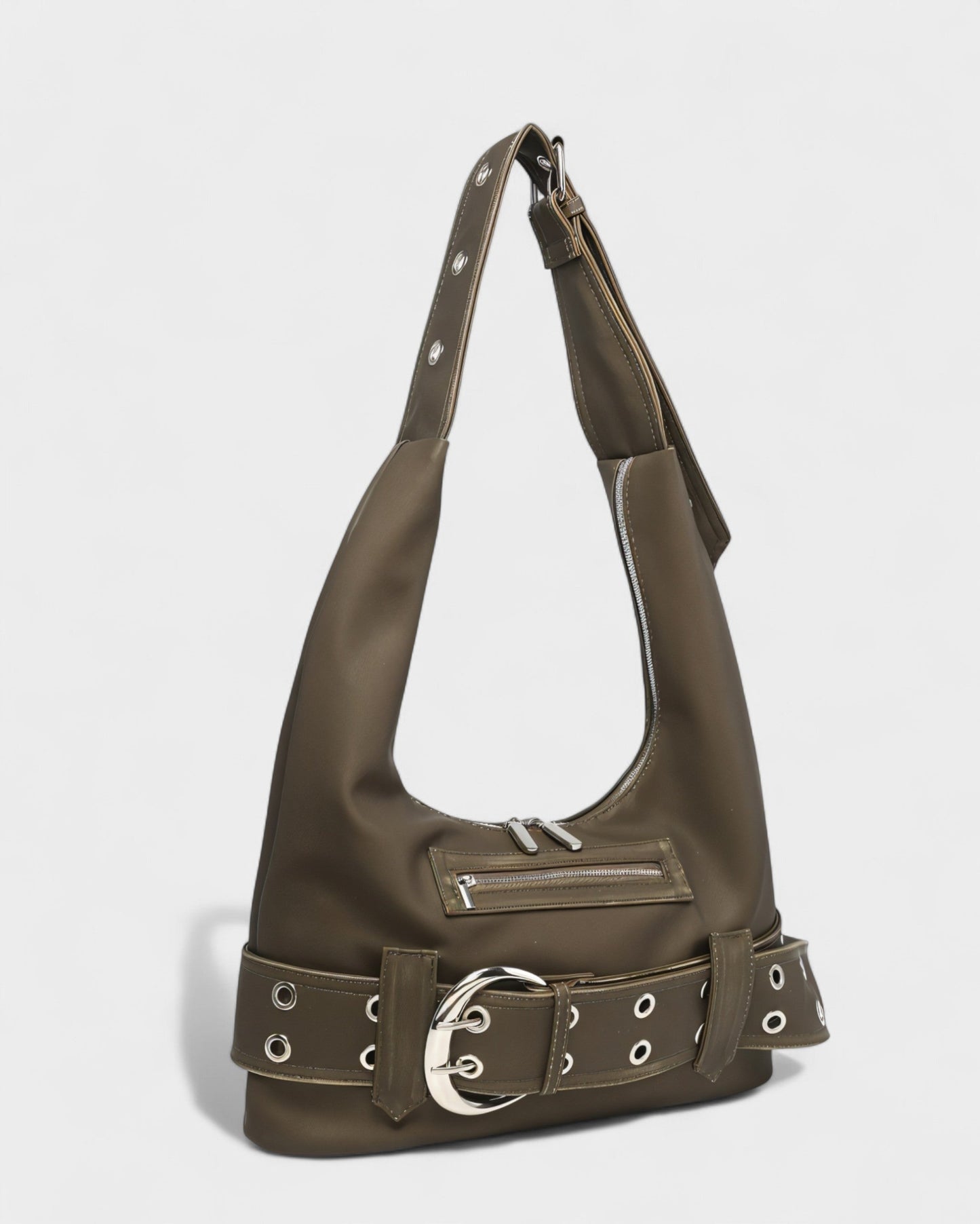 ALEXIS Retro Faux Leather Shoulder Bag