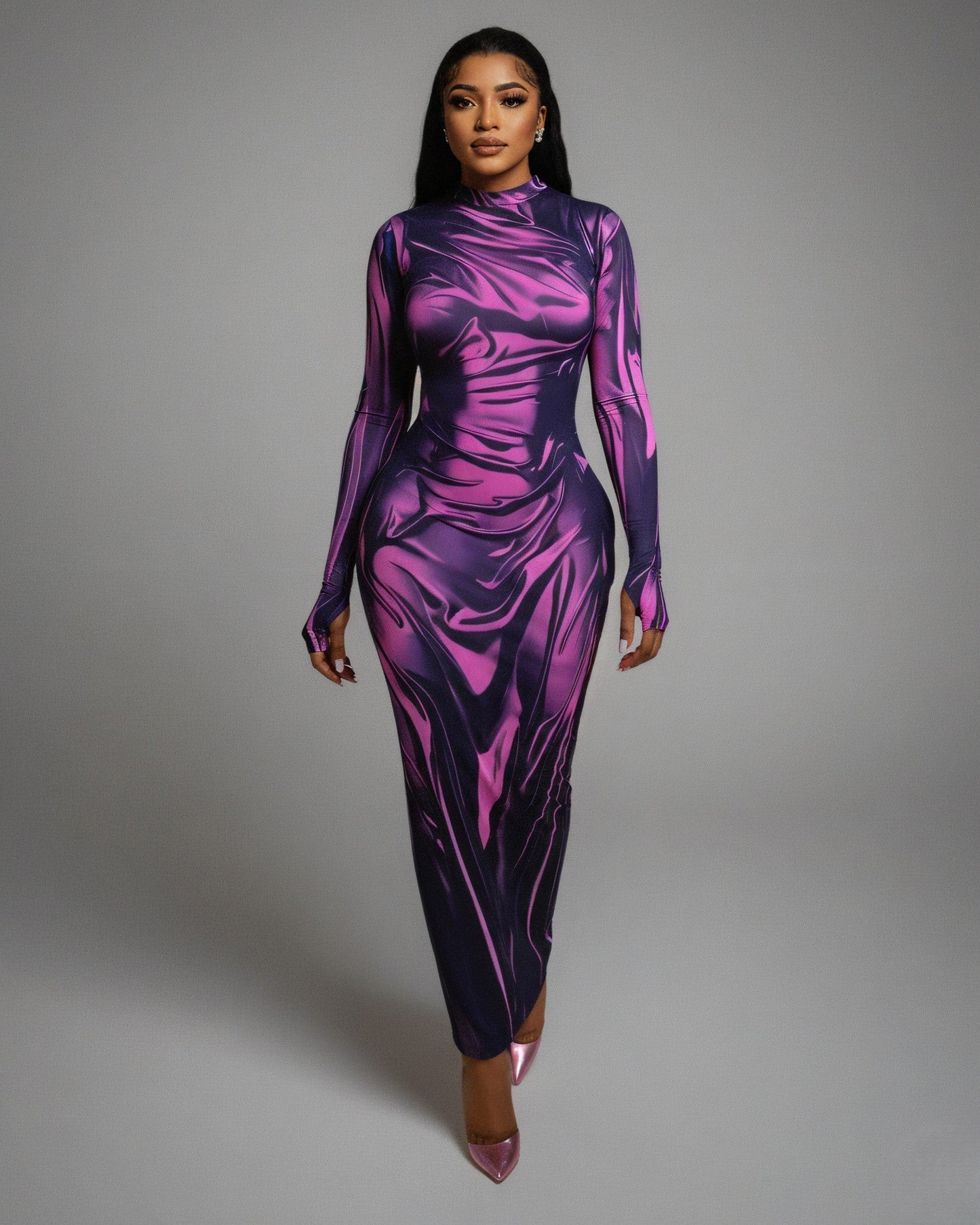 KASSIDY Illusion Maxi Dress