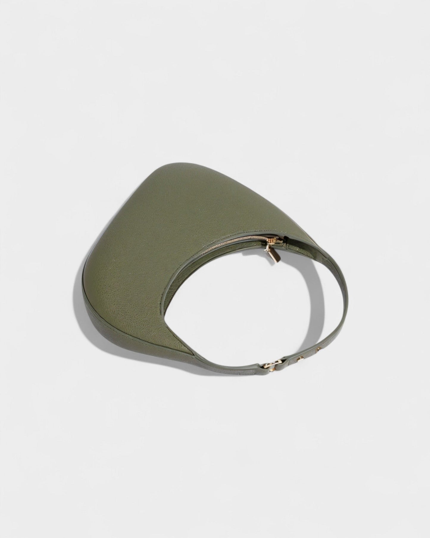 BELVIA Faux Leather Crescent Bag