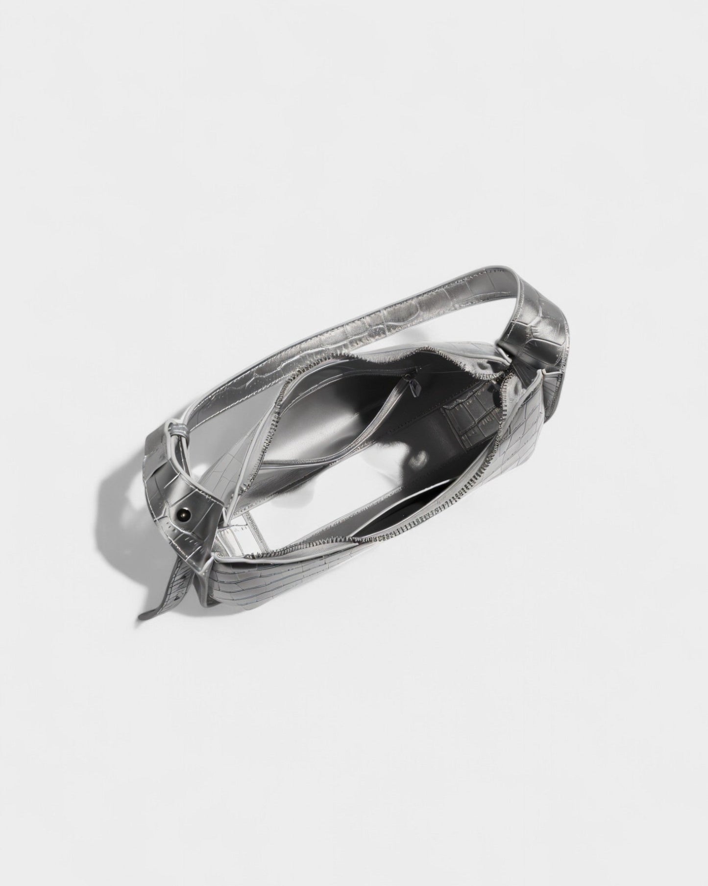 CIANNA Croc-Embossed Faux Leather Bag