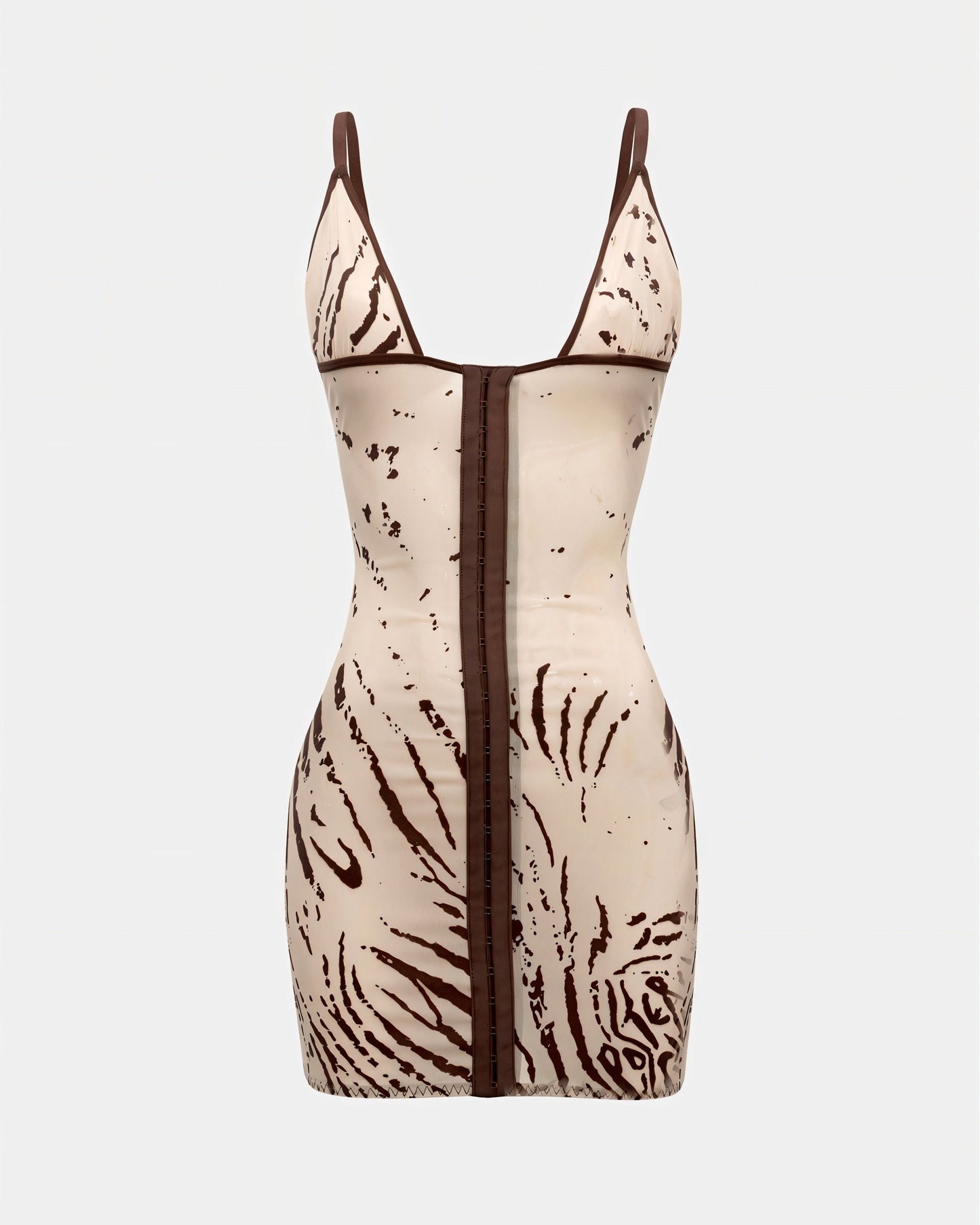 EMILIA Zebra Print Bodycon Mini Dress