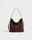 AYLIN Faux Suede Slouch Shoulder Bag