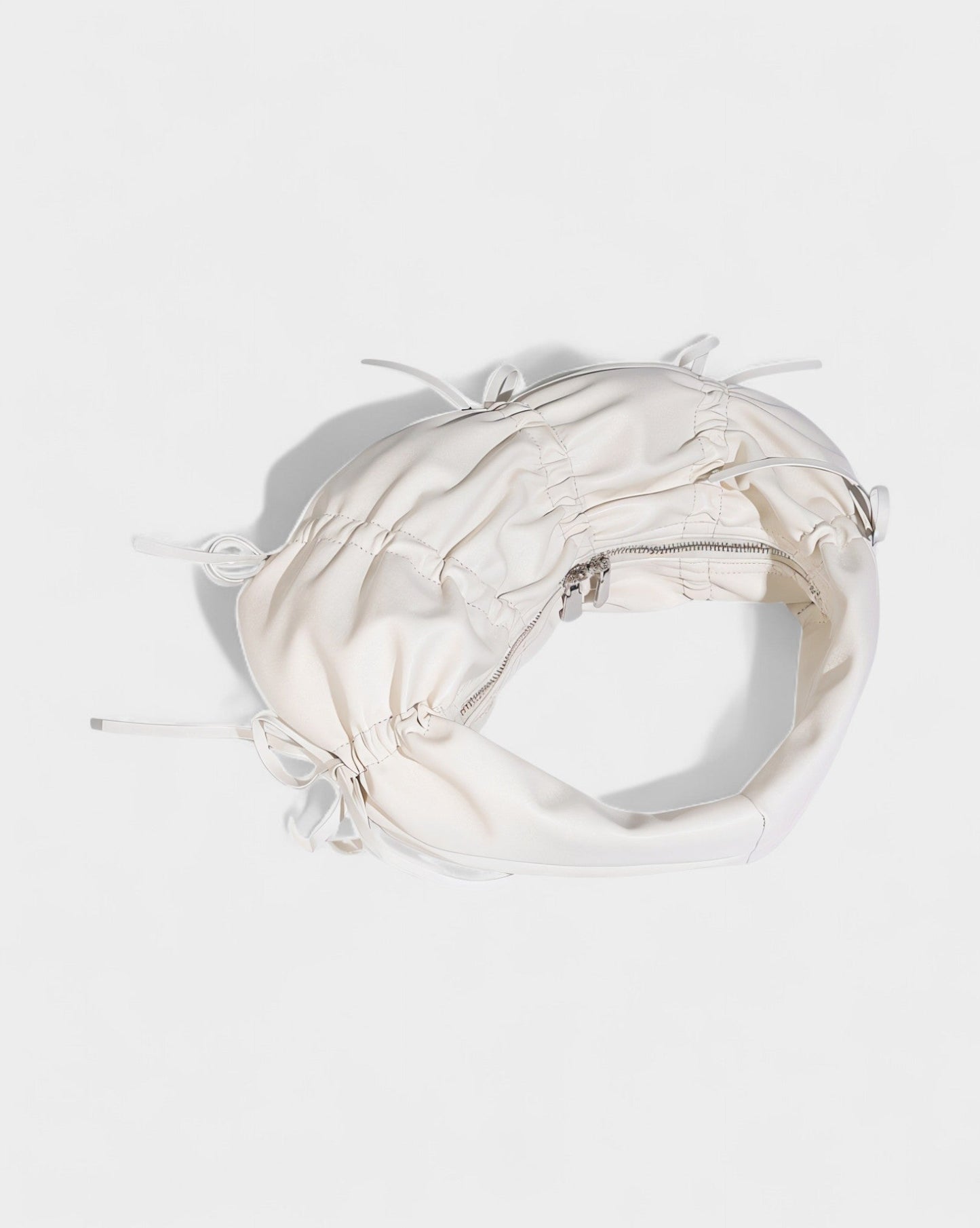 YONA Ruched Bow Shoulder Bag