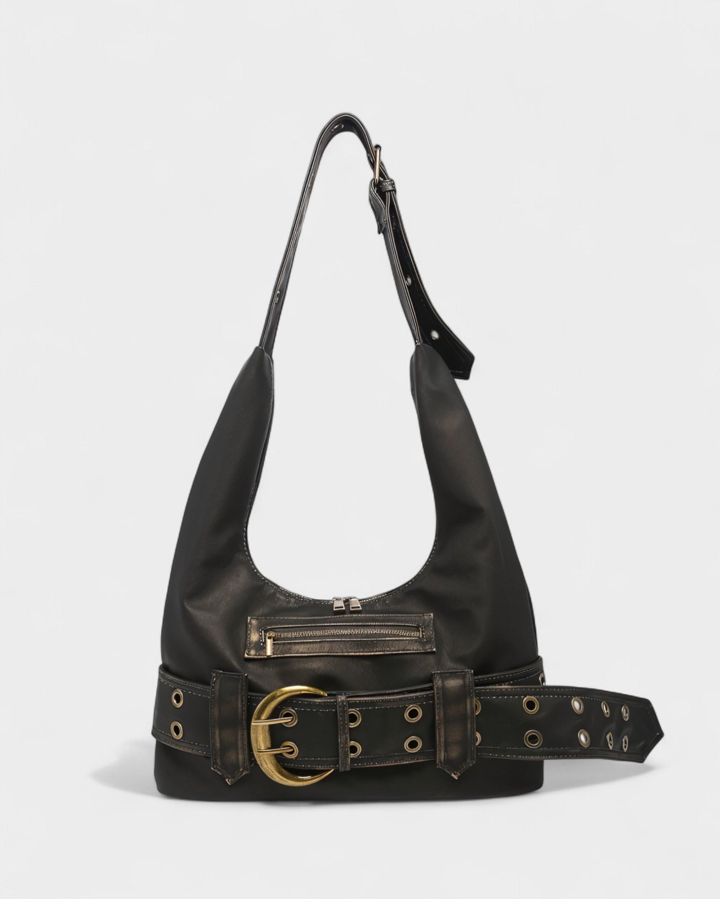ALEXIS Retro Faux Leather Shoulder Bag