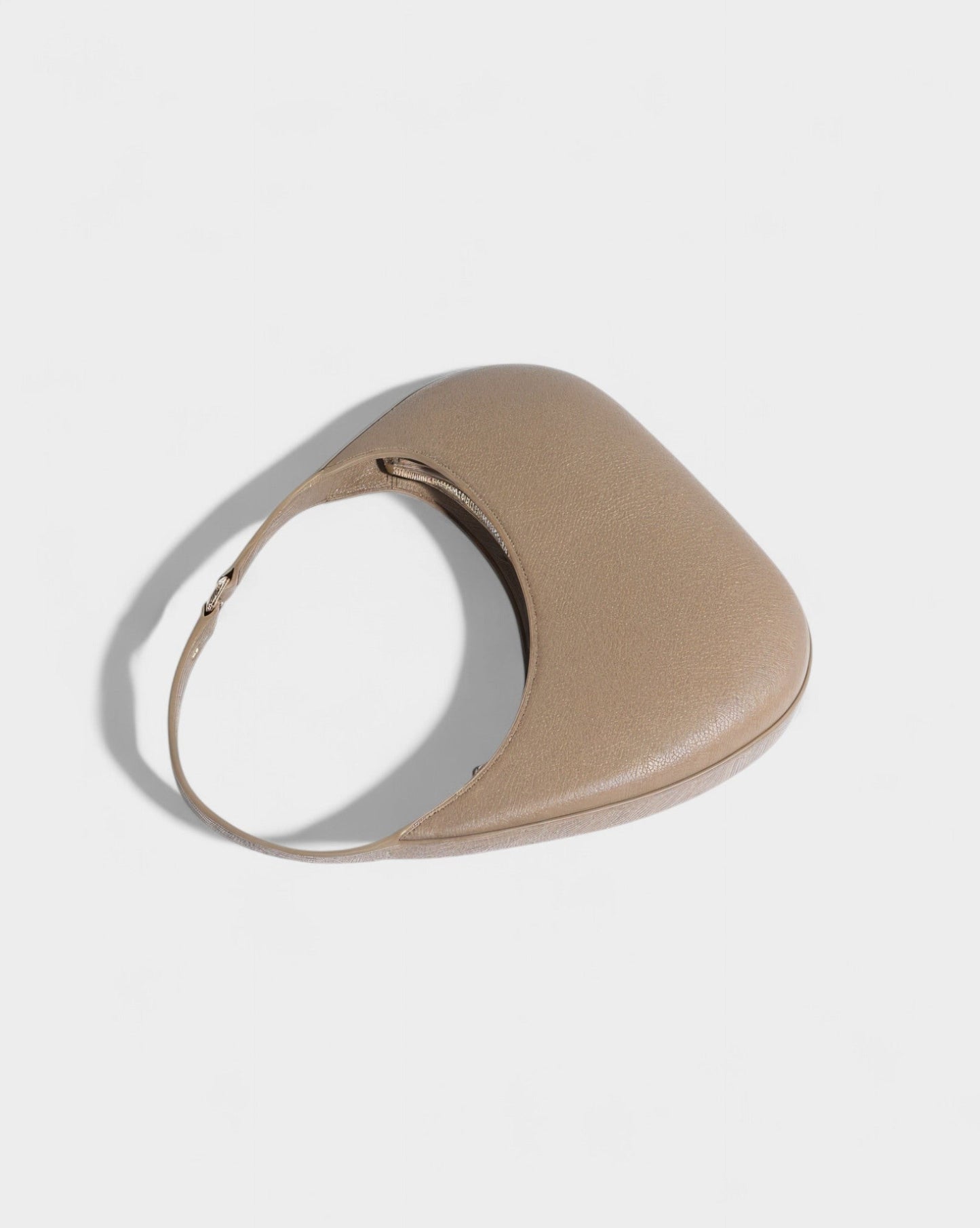 BELVIA Faux Leather Crescent Bag