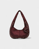 GELLA Heart Charm Studded Shoulder Bag