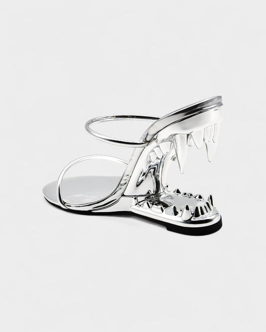 MALAYA Fang Sculpted Heel Sandals