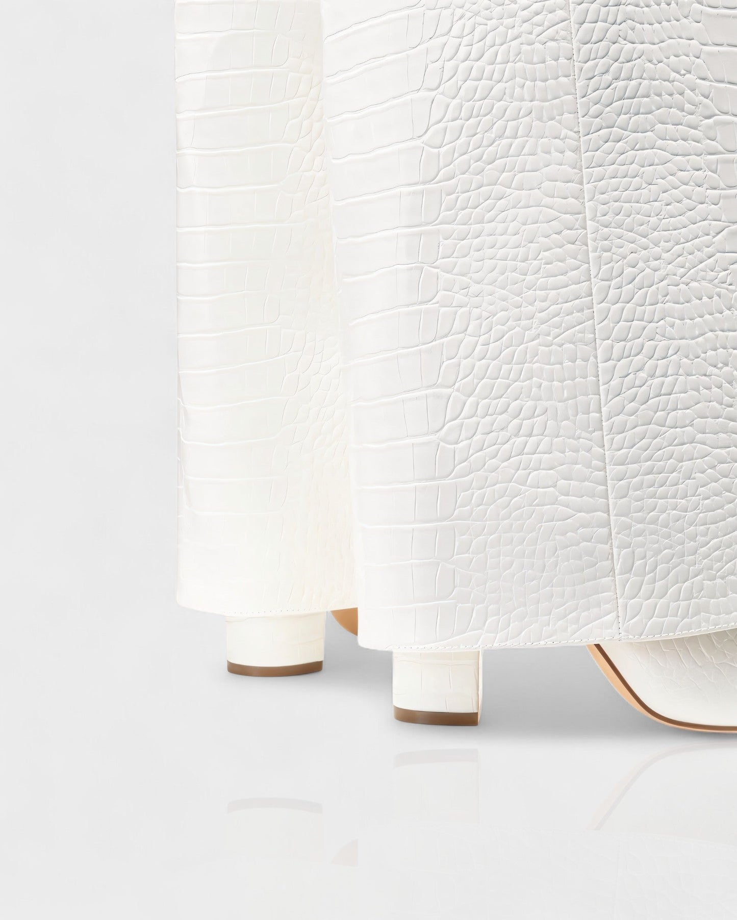 MAISY Straight Faux Crocodile Boots