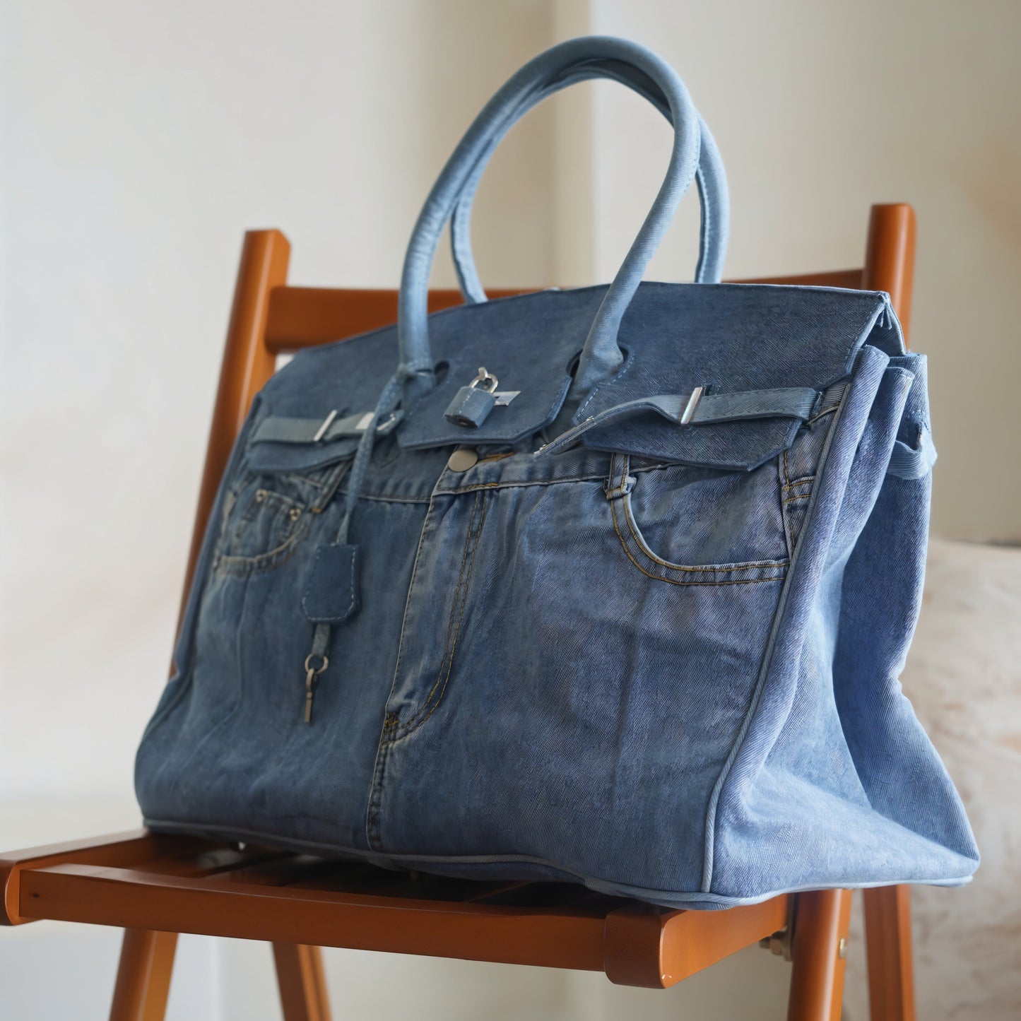 BIRKE Denim Style Hand Bag