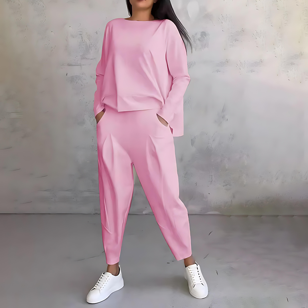 Maya | Women’s Casual Loose-Fit Top And Pants - Samberule