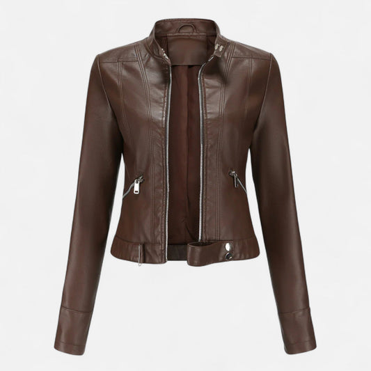 Women's Premium Leather Jacket - Samberule