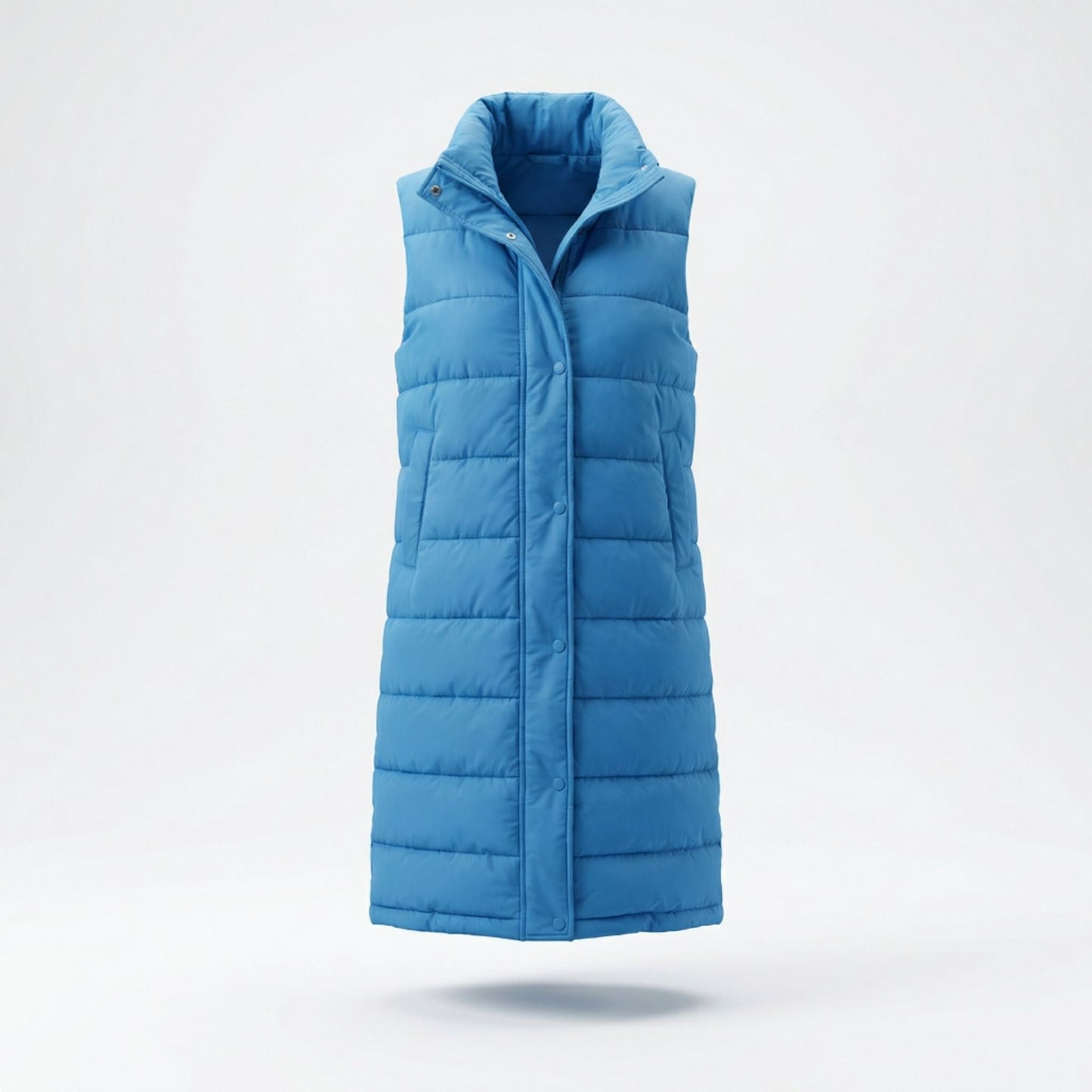 Women’s Long Padded Hooded Vest – Sleek Casual Layering Style - Samberule