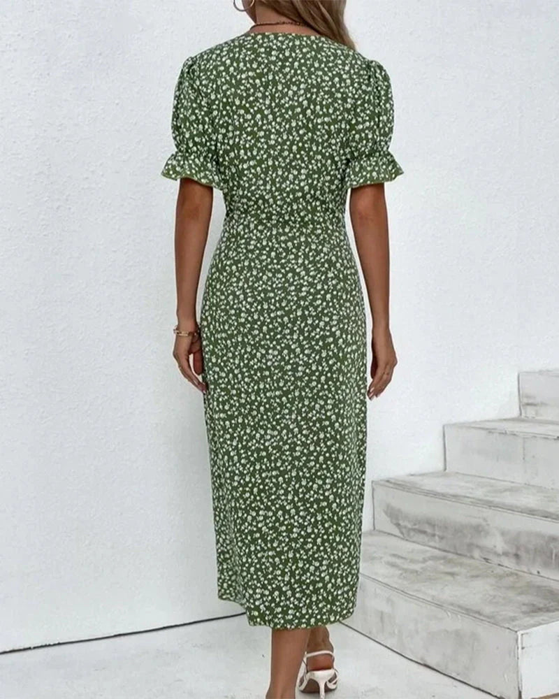 Evelyn - Wrap Midi Dress - Samberule
