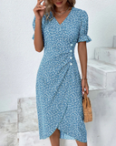 Evelyn - Wrap Midi Dress - Samberule