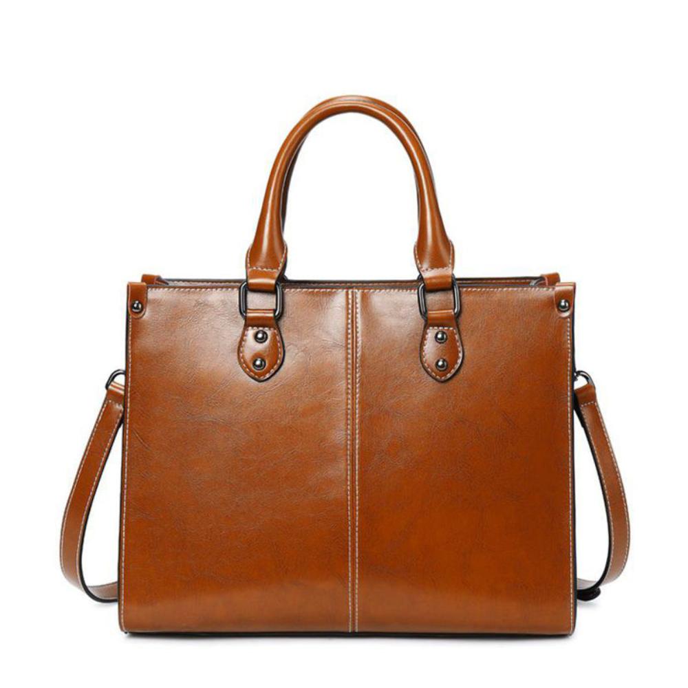 Sally - Structured Leather Handbag - Samberule