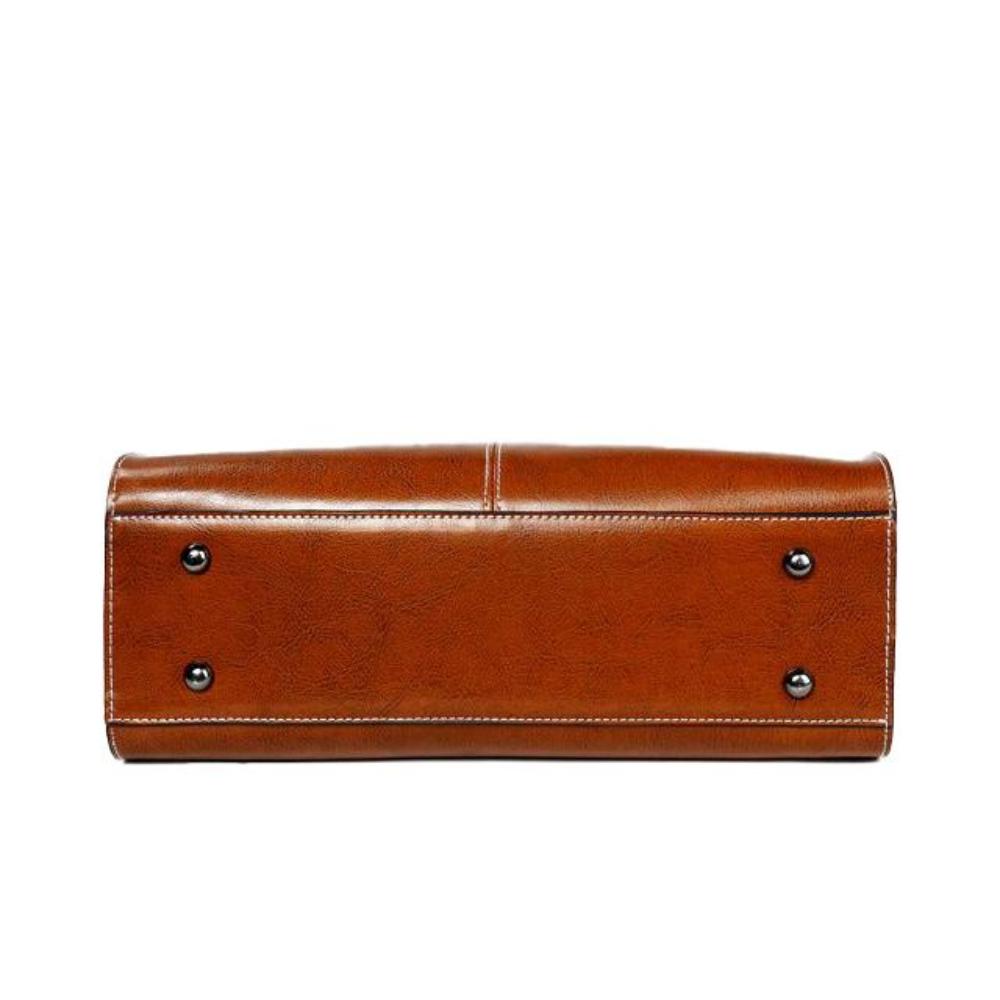 Sally - Structured Leather Handbag - Samberule