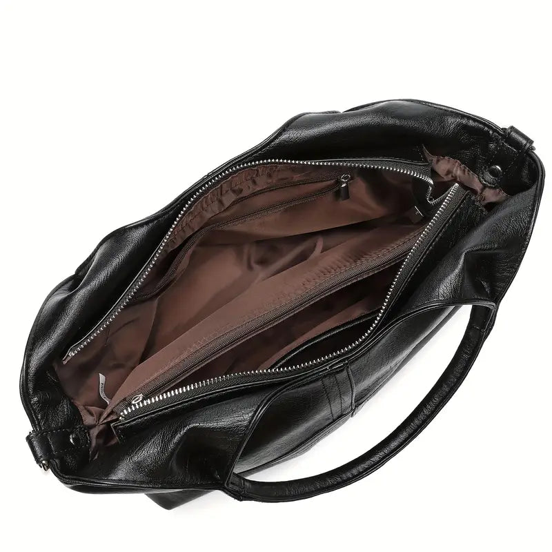 Laurie - Vegan Leather Structured Handbag - Samberule