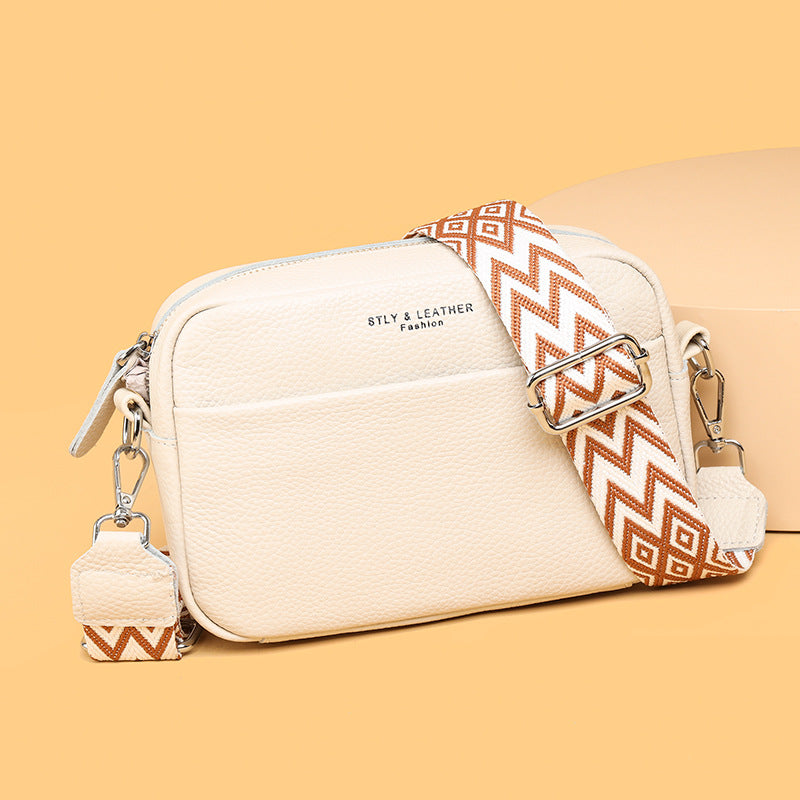 Stella - Pebbled Leather Crossbody Bag - Samberule