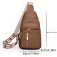 Margaret - Vegan Leather Sling Crossbody Bag - Samberule