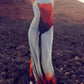 Abstract Tulip Print Vacation Slip H-Line Maxi Dress