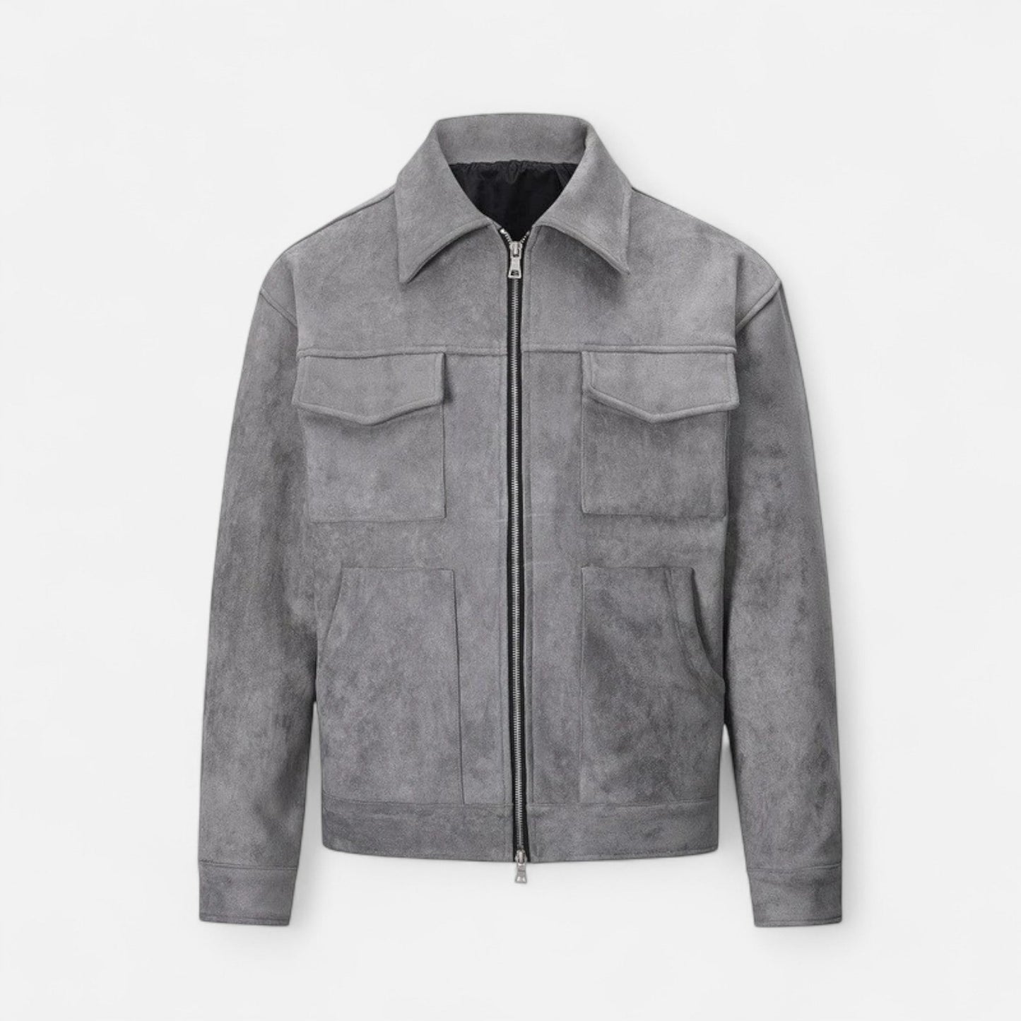 Men's Relaxed-Fit Suede Jacket