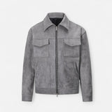 Men's Relaxed-Fit Suede Jacket